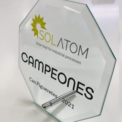 Placa Conmemorativa Personalizada, cristal