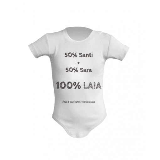 Body Bebé personalizado, color blanco