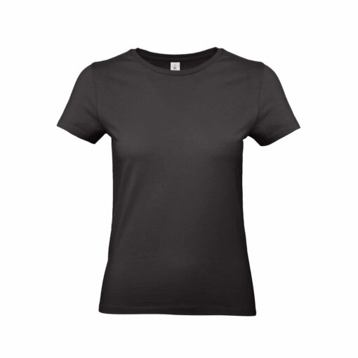 Camiseta Personalizada de algodón, 190 gramos, color Negro, mujer