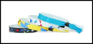 Pulseras de tela para eventos