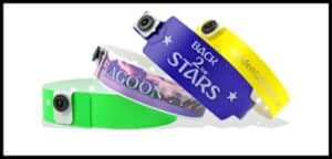 Pulseras personalizadas de vinilo para eventos