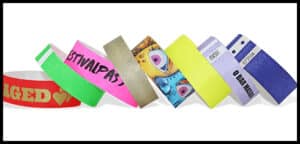 Pulseras Personalizada de papel para eventos