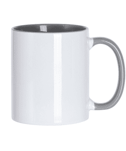 Taza de cerámica para personalizar, color Gris