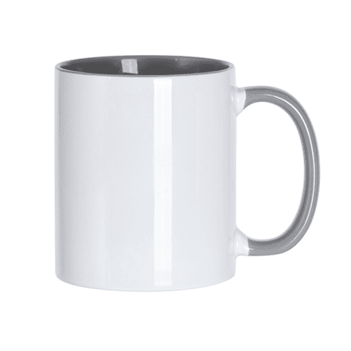 Taza de cerámica para personalizar, color Gris
